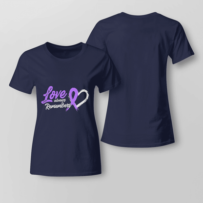 Support Alzheimer's Shirt, Alzheimer Dad Mom Tee, Alzheimer's gift, Gift For Her, Gift For Him Love Remembers