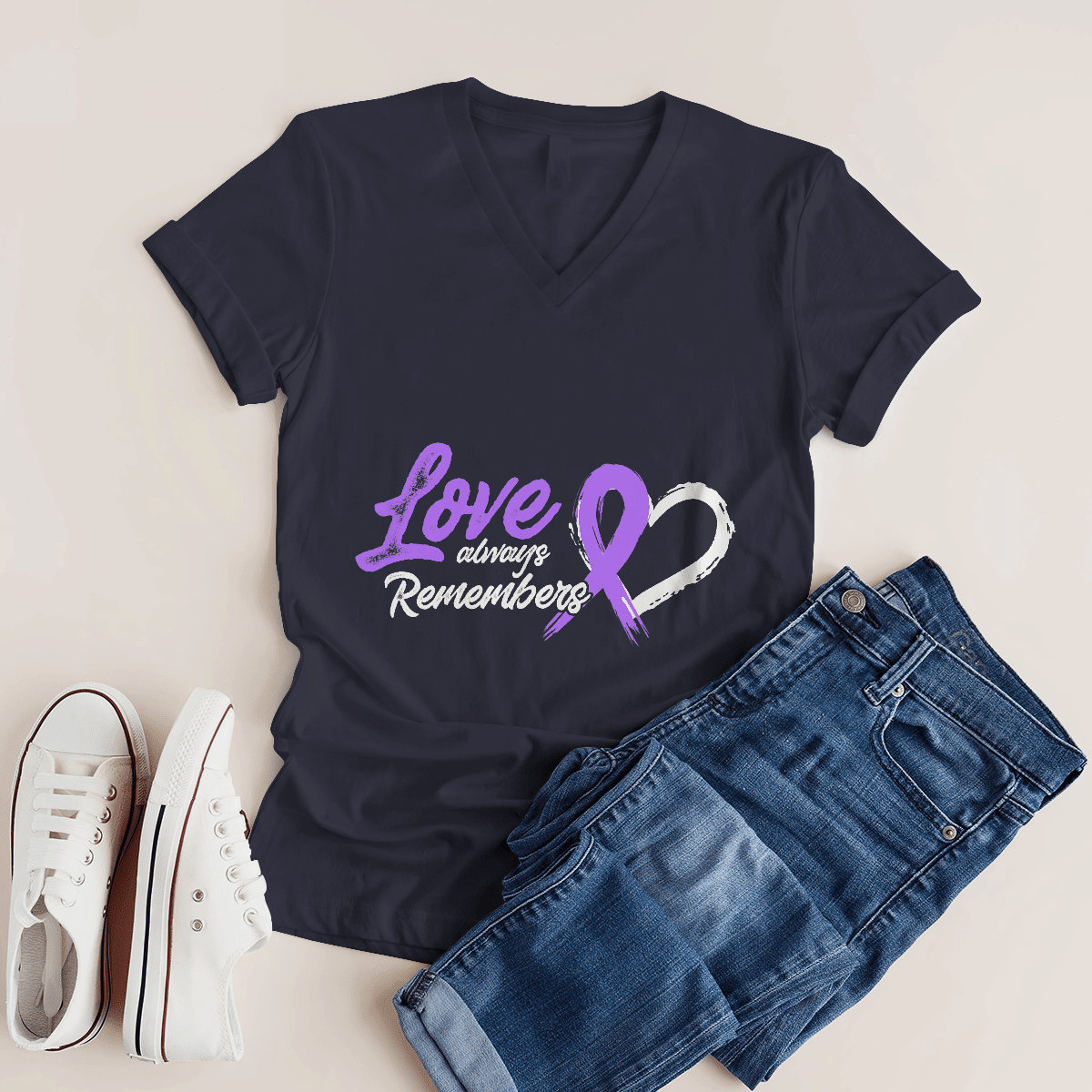 Support Alzheimer's Shirt, Alzheimer Dad Mom Tee, Alzheimer's gift, Gift For Her, Gift For Him Love Remembers