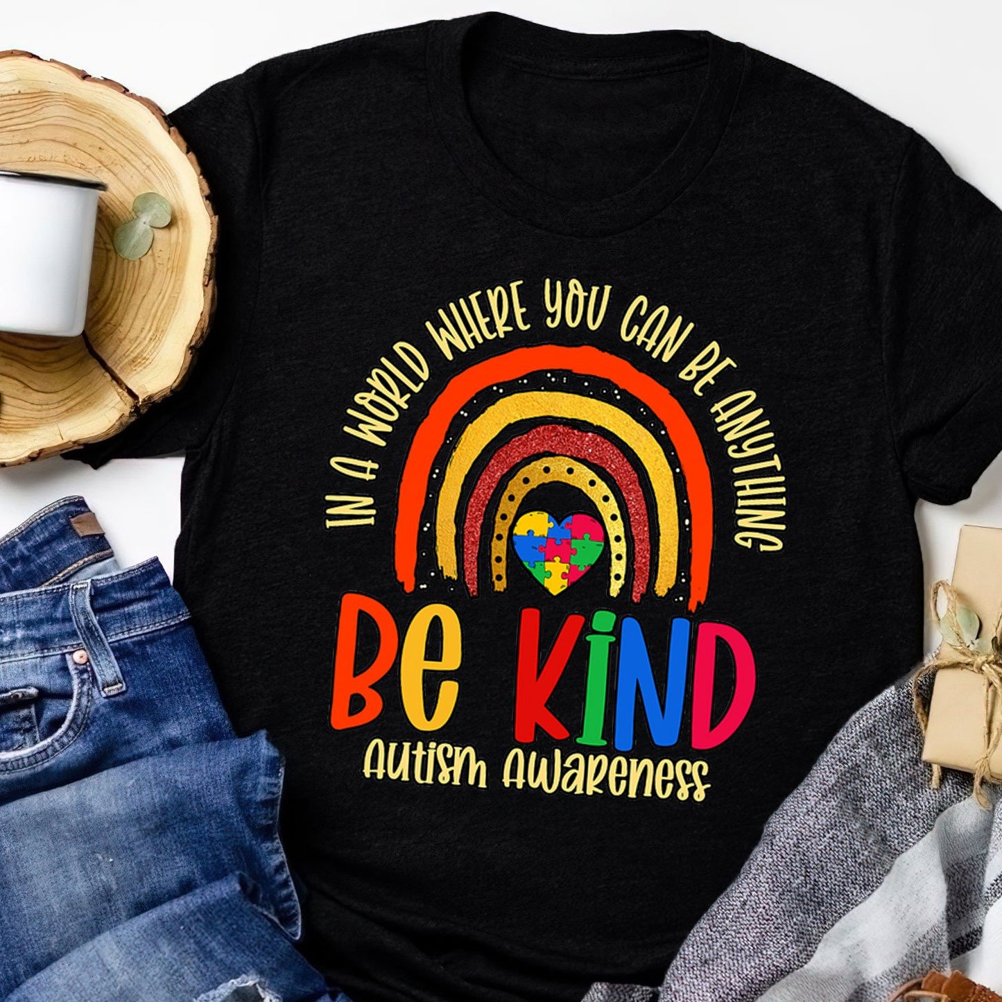 Be Kind Autism Awareness The Autism T-Shirt, Gift for People with Depression,