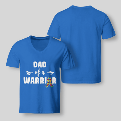 Dad Of A Warrior The Autism T-Shirt, Gift for People with Depression,