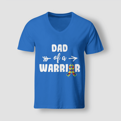 Dad Of A Warrior The Autism T-Shirt, Gift for People with Depression,