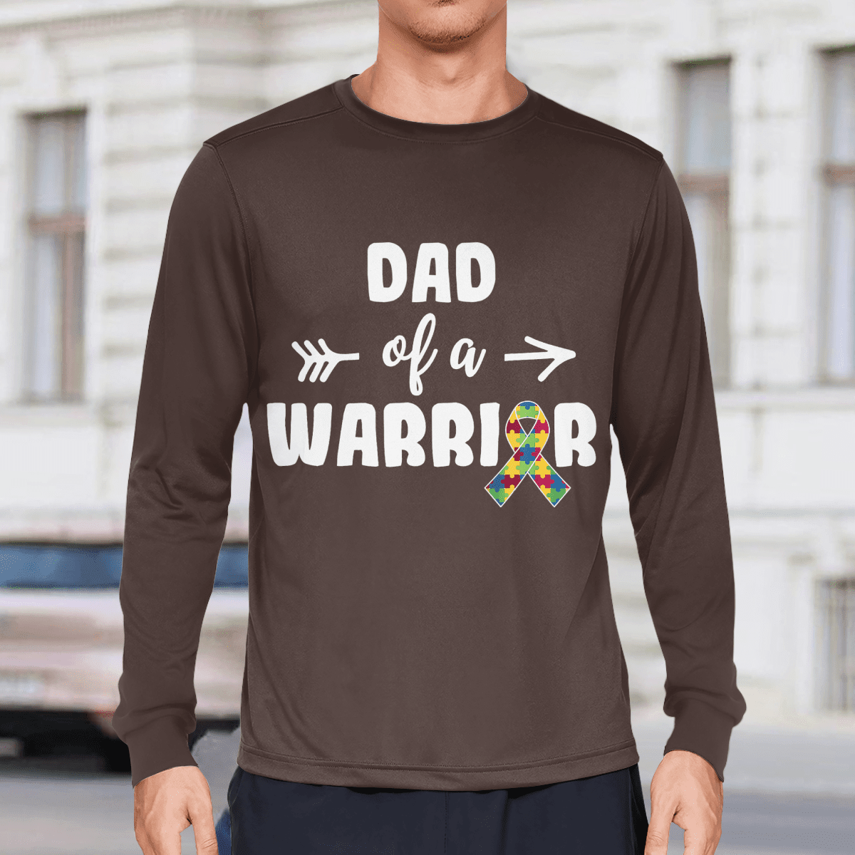 Dad Of A Warrior The Autism T-Shirt, Gift for People with Depression,