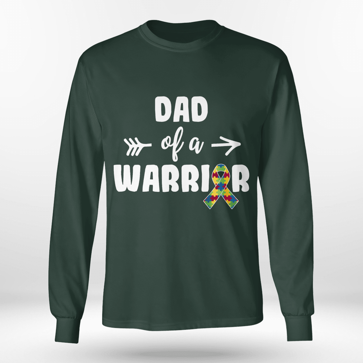 Dad Of A Warrior The Autism T-Shirt, Gift for People with Depression,