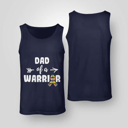 Dad Of A Warrior The Autism T-Shirt, Gift for People with Depression,