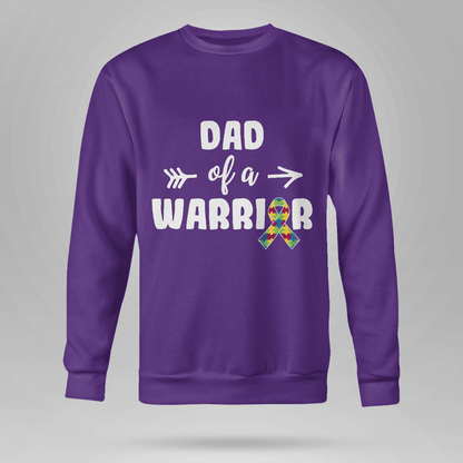 Dad Of A Warrior The Autism T-Shirt, Gift for People with Depression,