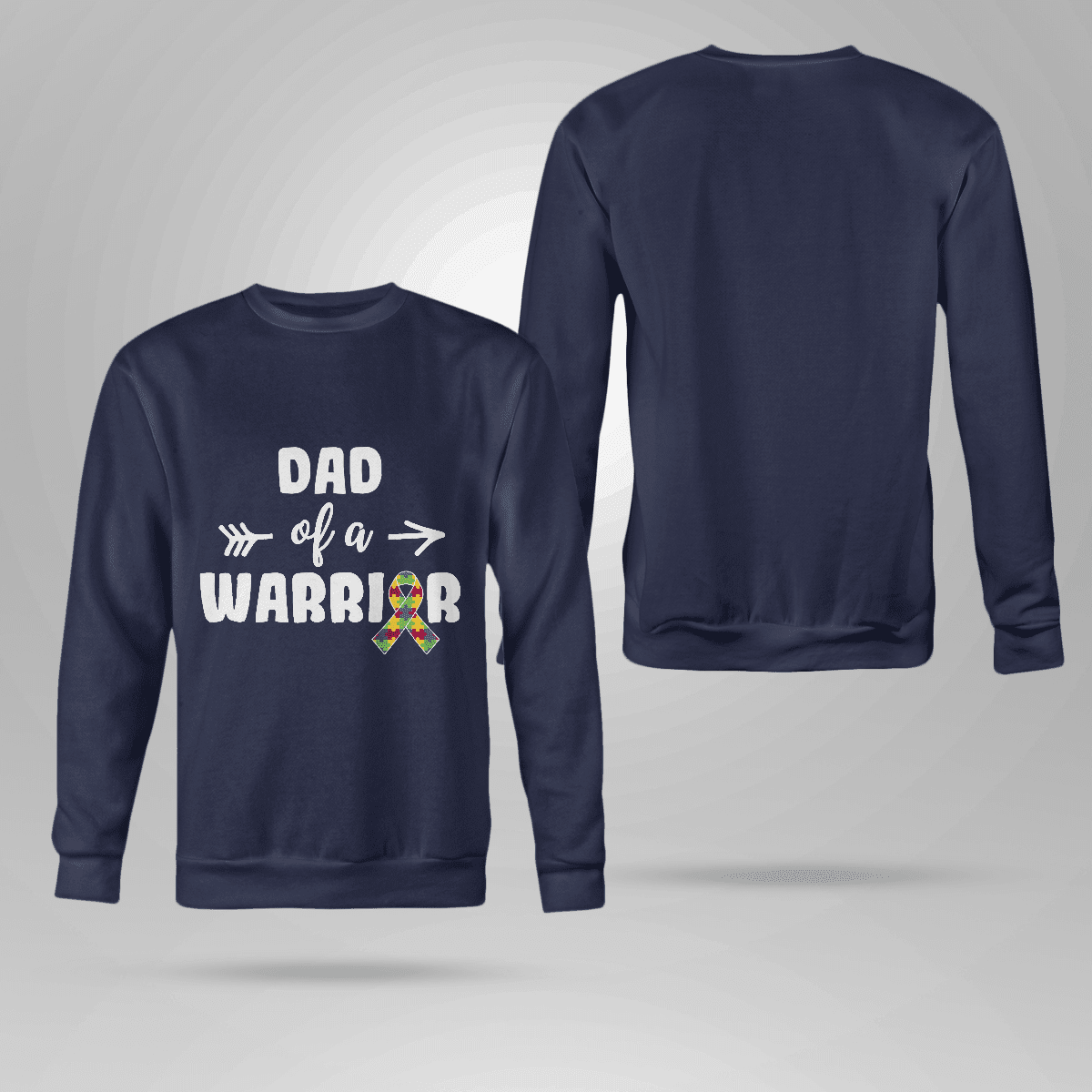 Dad Of A Warrior The Autism T-Shirt, Gift for People with Depression,