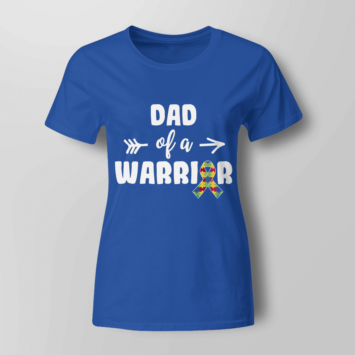 Dad Of A Warrior The Autism T-Shirt, Gift for People with Depression,