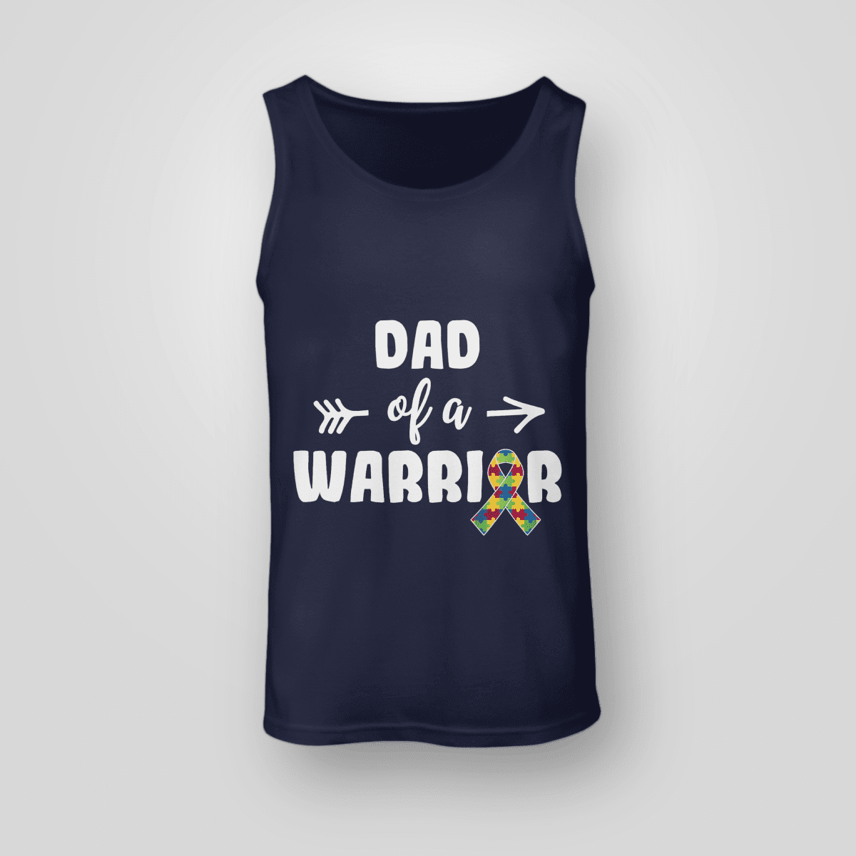 Dad Of A Warrior The Autism T-Shirt, Gift for People with Depression,