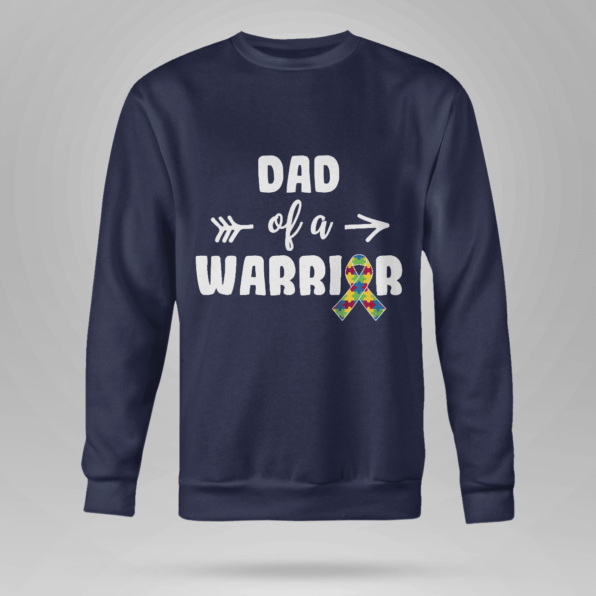 Dad Of A Warrior The Autism T-Shirt, Gift for People with Depression,