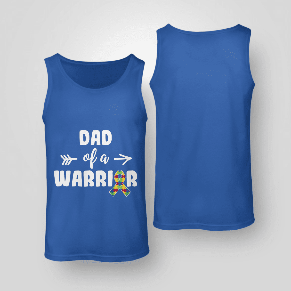 Dad Of A Warrior The Autism T-Shirt, Gift for People with Depression,