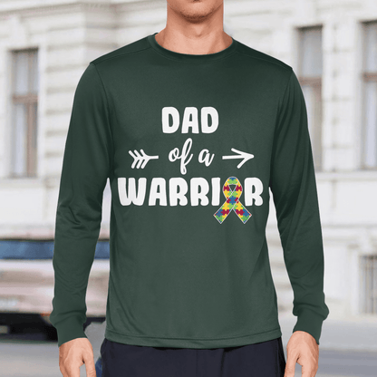 Dad Of A Warrior The Autism T-Shirt, Gift for People with Depression,