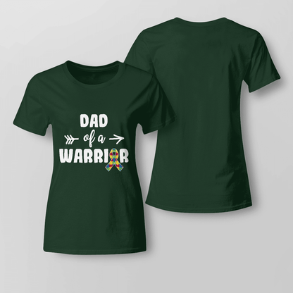 Dad Of A Warrior The Autism T-Shirt, Gift for People with Depression,