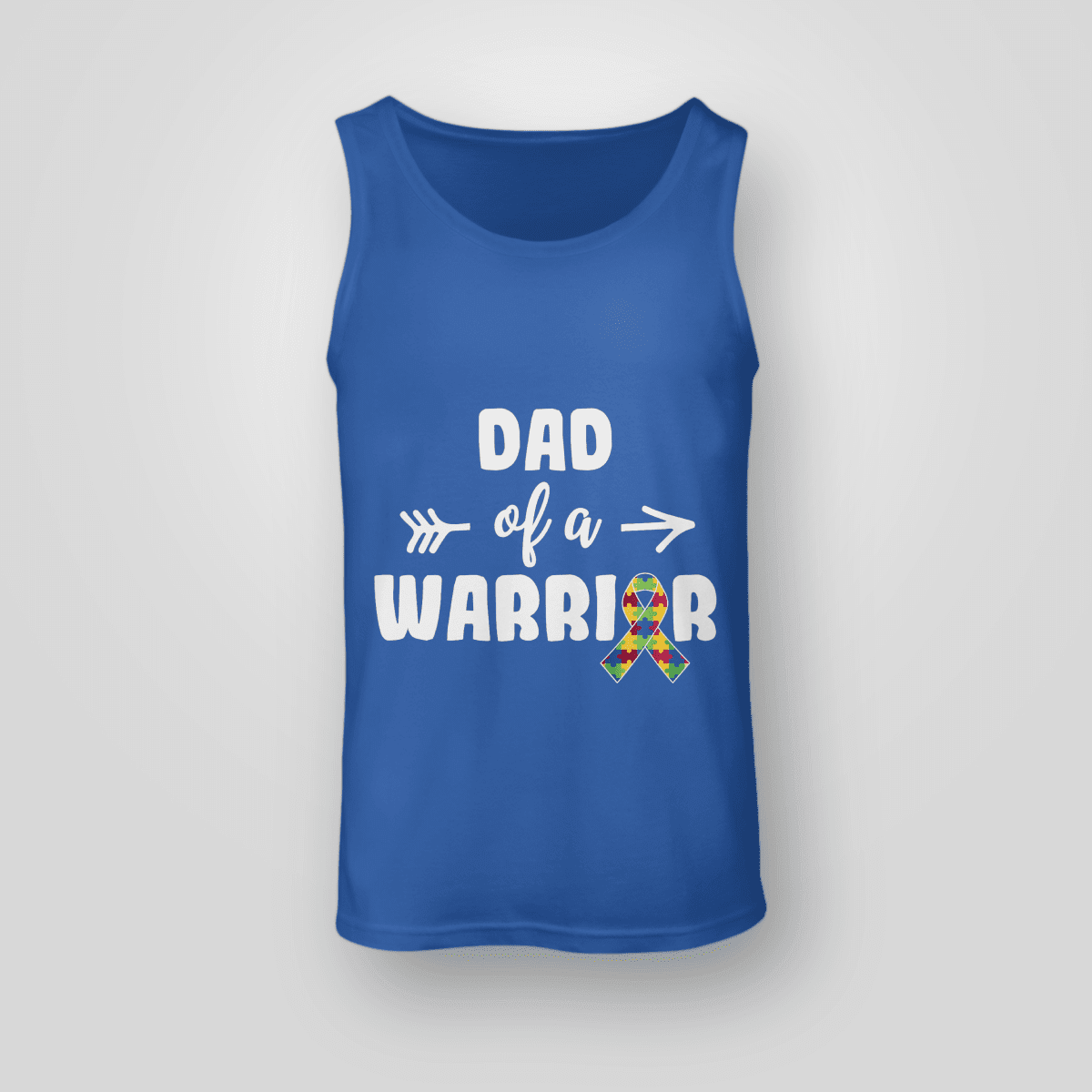Dad Of A Warrior The Autism T-Shirt, Gift for People with Depression,
