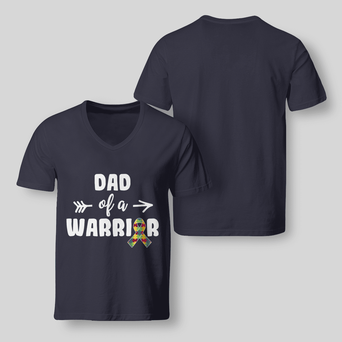 Dad Of A Warrior The Autism T-Shirt, Gift for People with Depression,