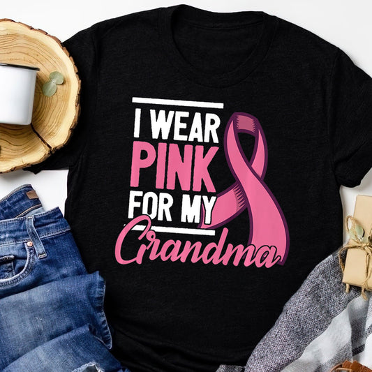 Grandma Breast Cancer Support 2317 For Cancer Warriorr,Breast Cancer Support Shirt, Breast Cancer Awareness Gift