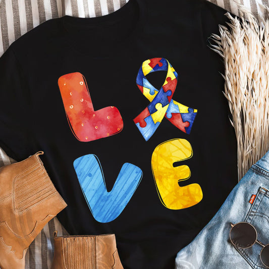 Autism Awareness - Love 2318 The Autism T-Shirt, Gift for People with Depression,