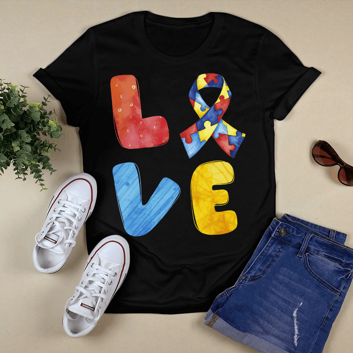 Autism Awareness - Love 2318 The Autism T-Shirt, Gift for People with Depression,