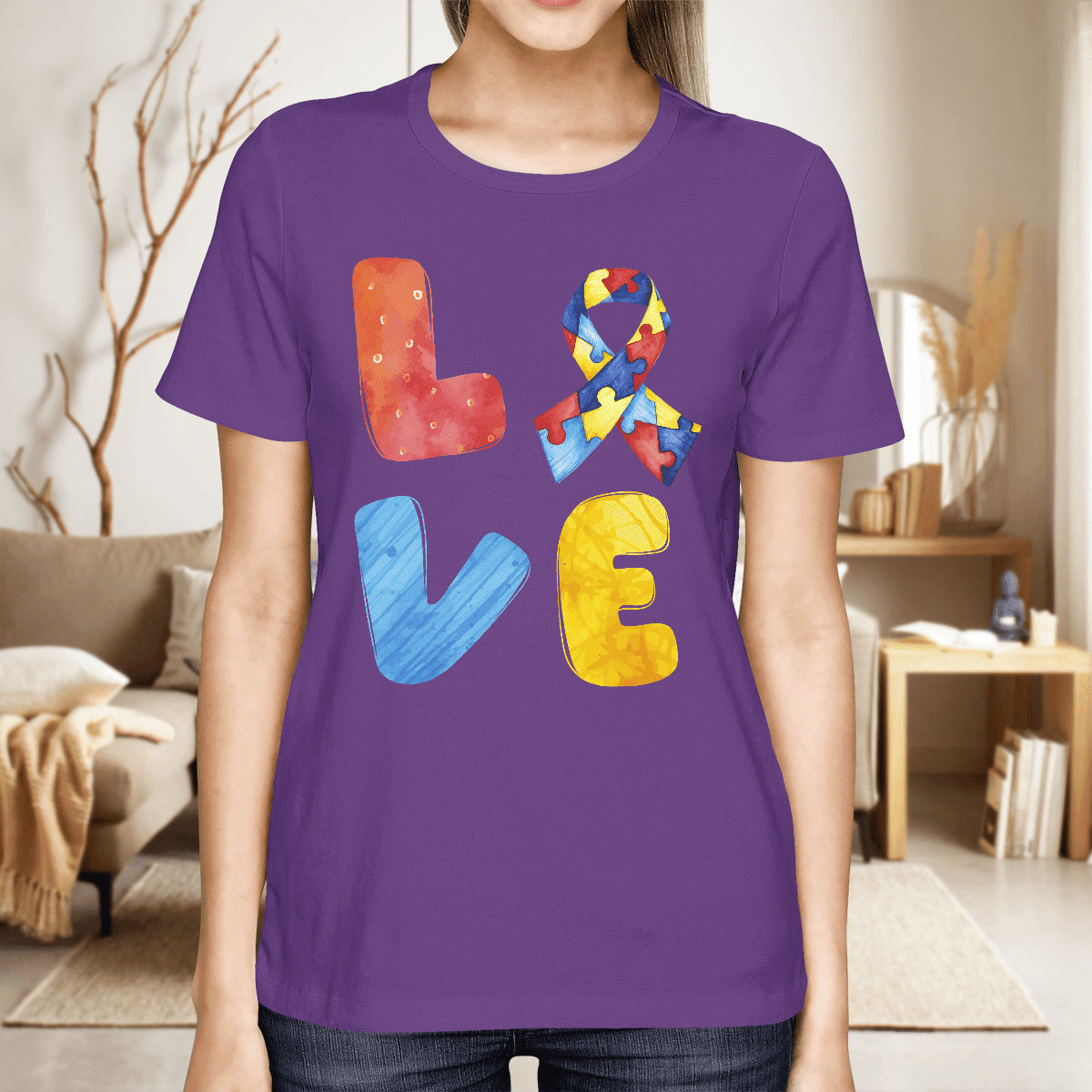 Autism Awareness - Love 2318 The Autism T-Shirt, Gift for People with Depression,
