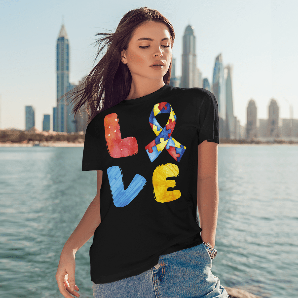 Autism Awareness - Love 2318 The Autism T-Shirt, Gift for People with Depression,