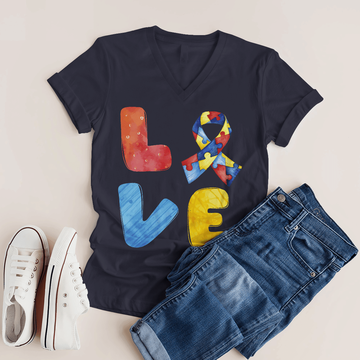 Autism Awareness - Love 2318 The Autism T-Shirt, Gift for People with Depression,