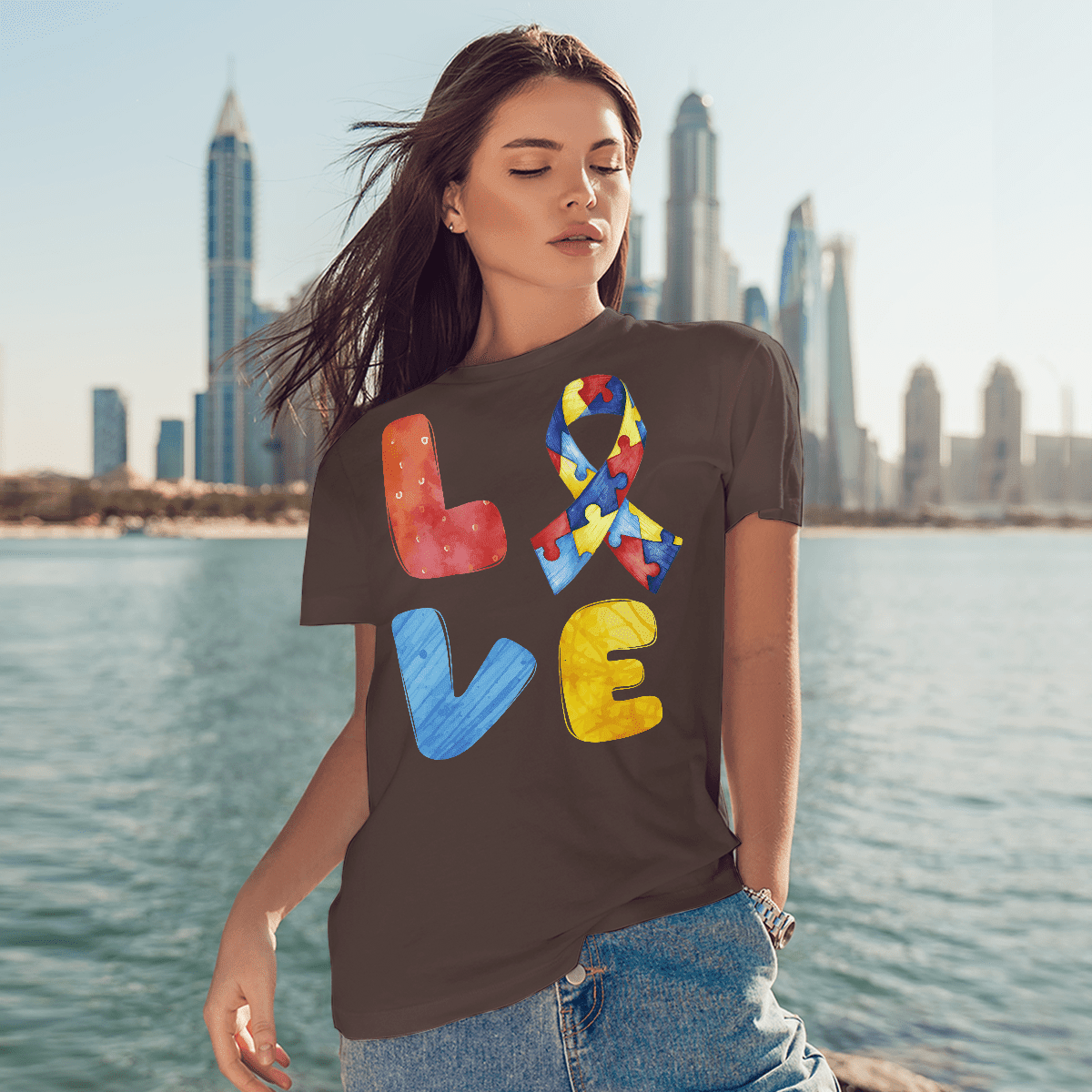 Autism Awareness - Love 2318 The Autism T-Shirt, Gift for People with Depression,