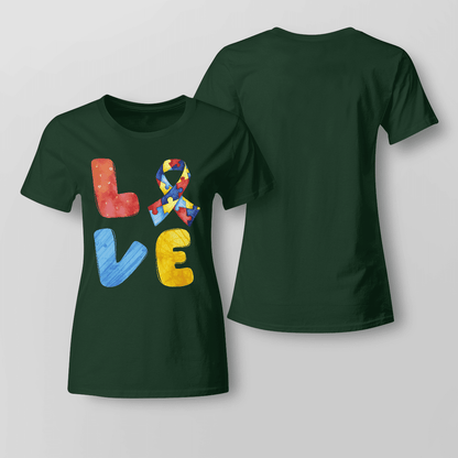 Autism Awareness - Love 2318 The Autism T-Shirt, Gift for People with Depression,
