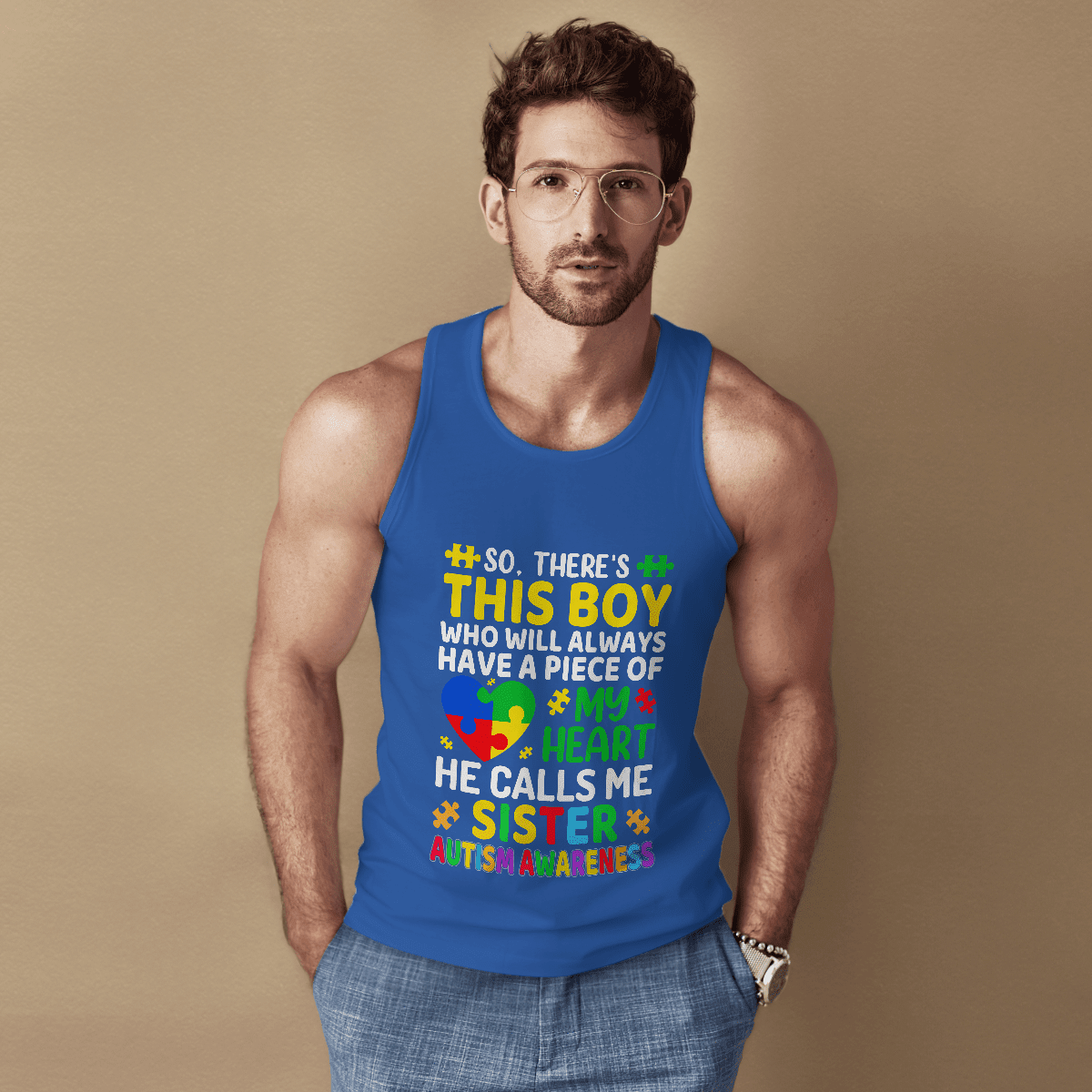 Autism Sister The Autism T-Shirt, Gift for People with Depression,