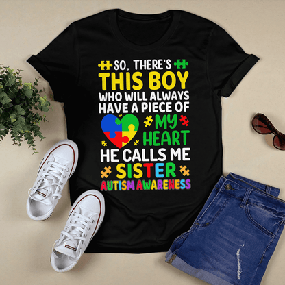 Autism Sister The Autism T-Shirt, Gift for People with Depression,