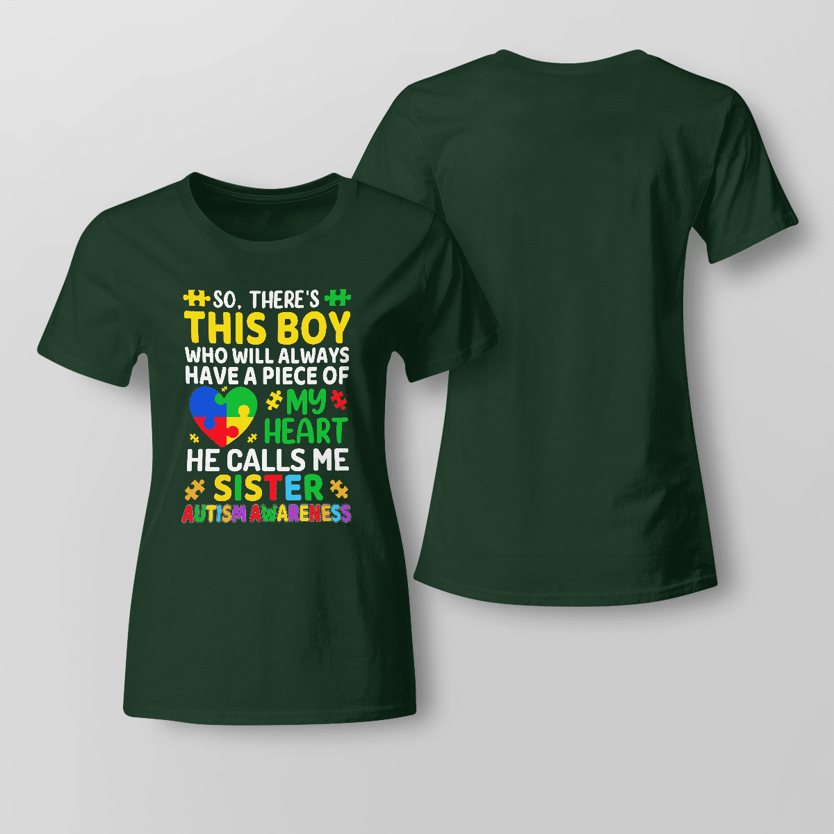Autism Sister T-Shirt, Gift for People with Depression,