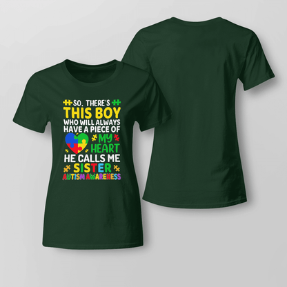 Autism Sister T-Shirt, Gift for People with Depression,