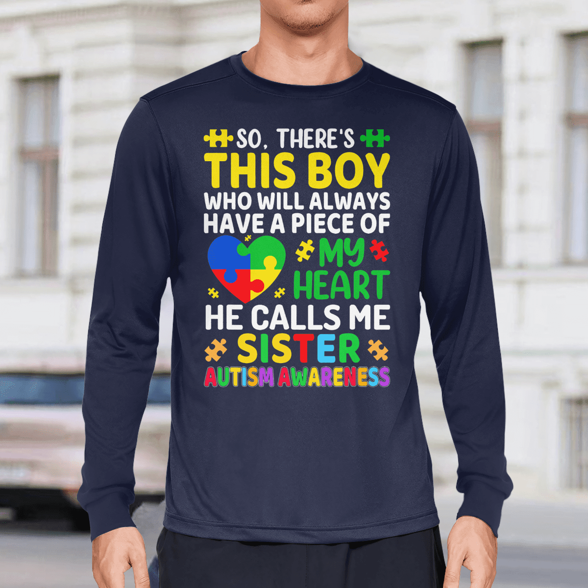 Autism Sister The Autism T-Shirt, Gift for People with Depression,