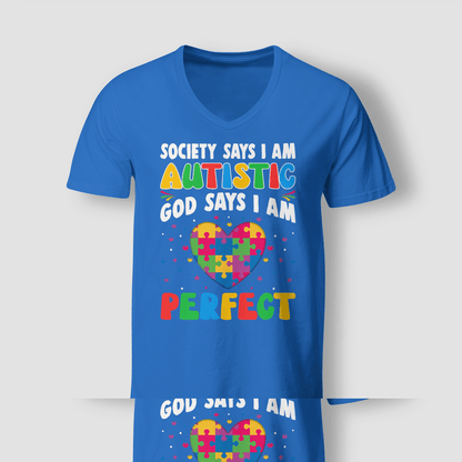 Society Says I'm Autistic The Autism T-Shirt, Gift for People with Depression,