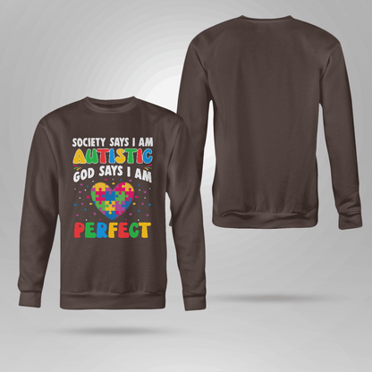 Society Says I'm Autistic The Autism T-Shirt, Gift for People with Depression,