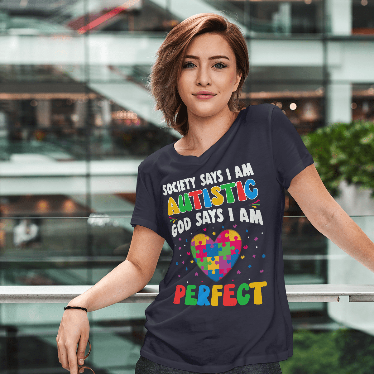 Society Says I'm Autistic The Autism T-Shirt, Gift for People with Depression,