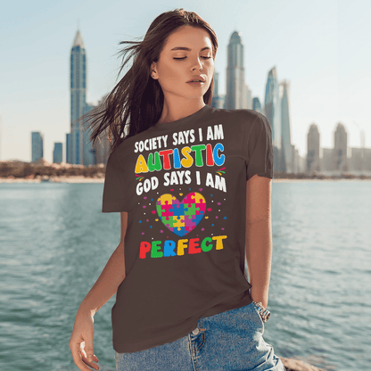 Society Says I'm Autistic The Autism T-Shirt, Gift for People with Depression,