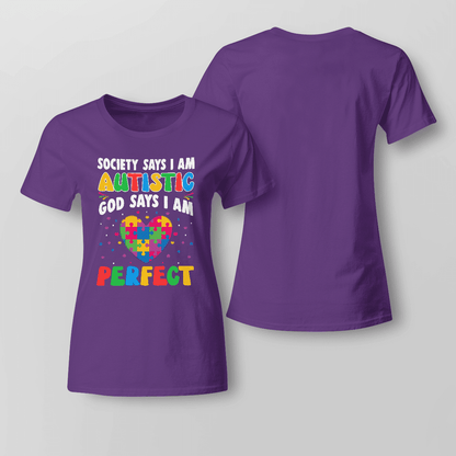 Society Says I'm Autistic The Autism T-Shirt, Gift for People with Depression,