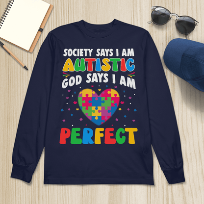 Society Says I'm Autistic The Autism T-Shirt, Gift for People with Depression,