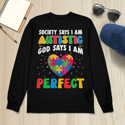 Society Says I'm Autistic The Autism T-Shirt, Gift for People with Depression,