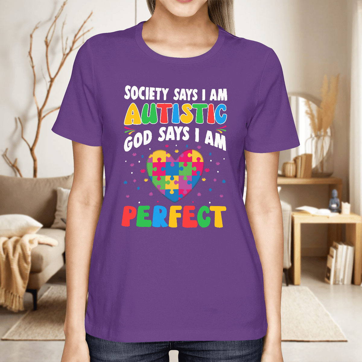 Society Says I'm Autistic The Autism T-Shirt, Gift for People with Depression,