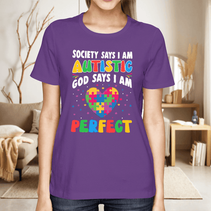 Society Says I'm Autistic The Autism T-Shirt, Gift for People with Depression,