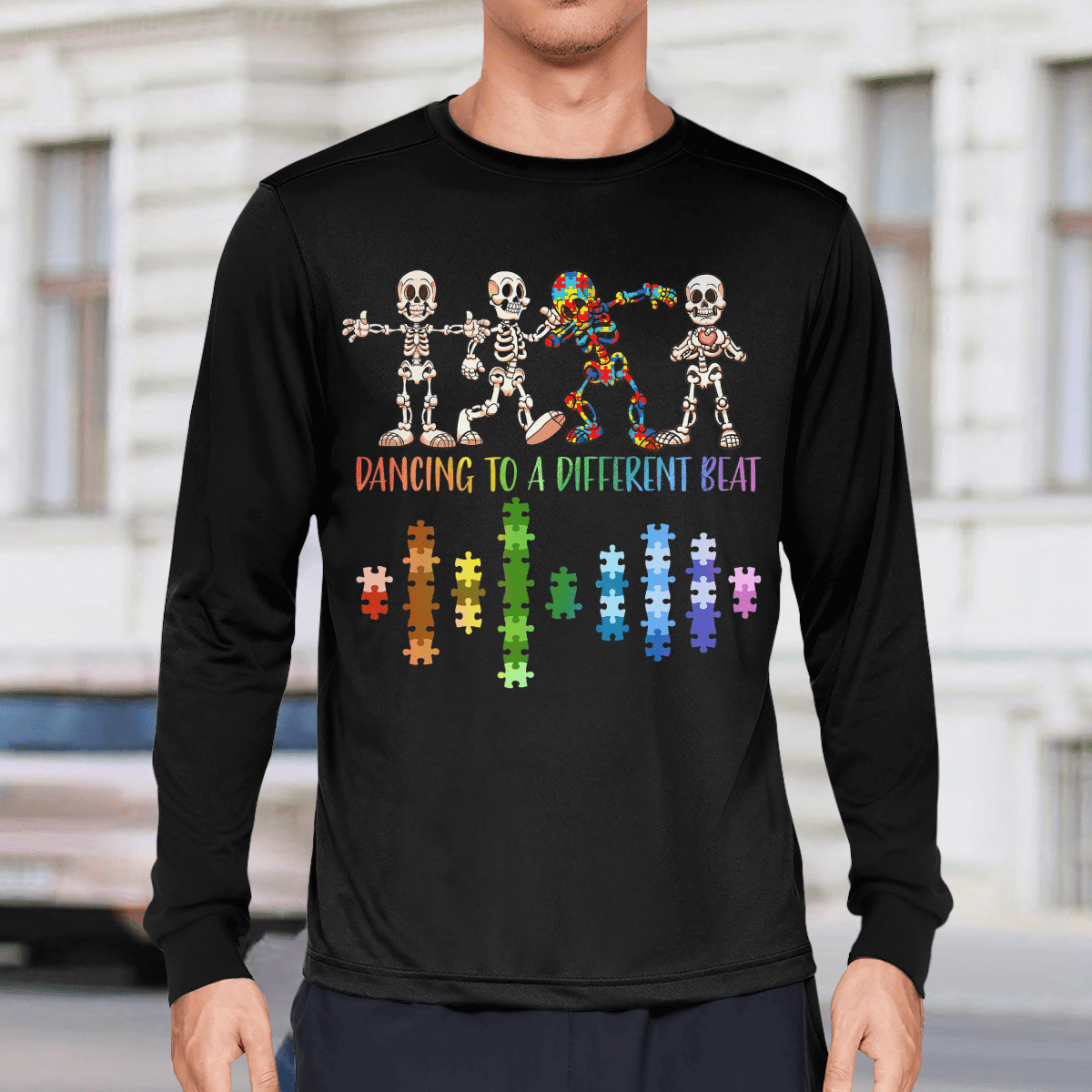 Dancing To A Different Beat 2318 The Autism T-Shirt, Gift for People with Depression,