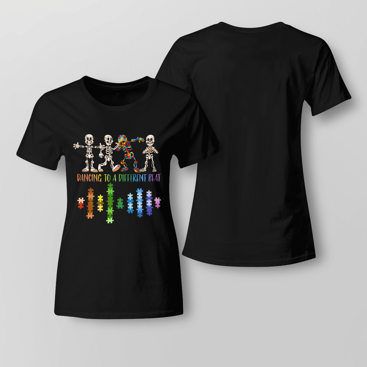 Dancing To A Different Beat 2318 The Autism T-Shirt, Gift for People with Depression,