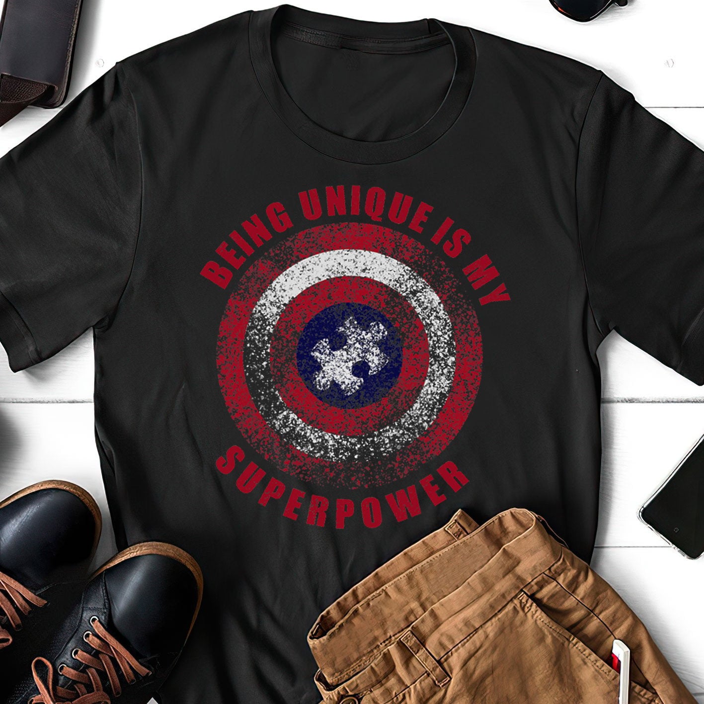 Autism Superpower The Autism T-Shirt, Gift for People with Depression,