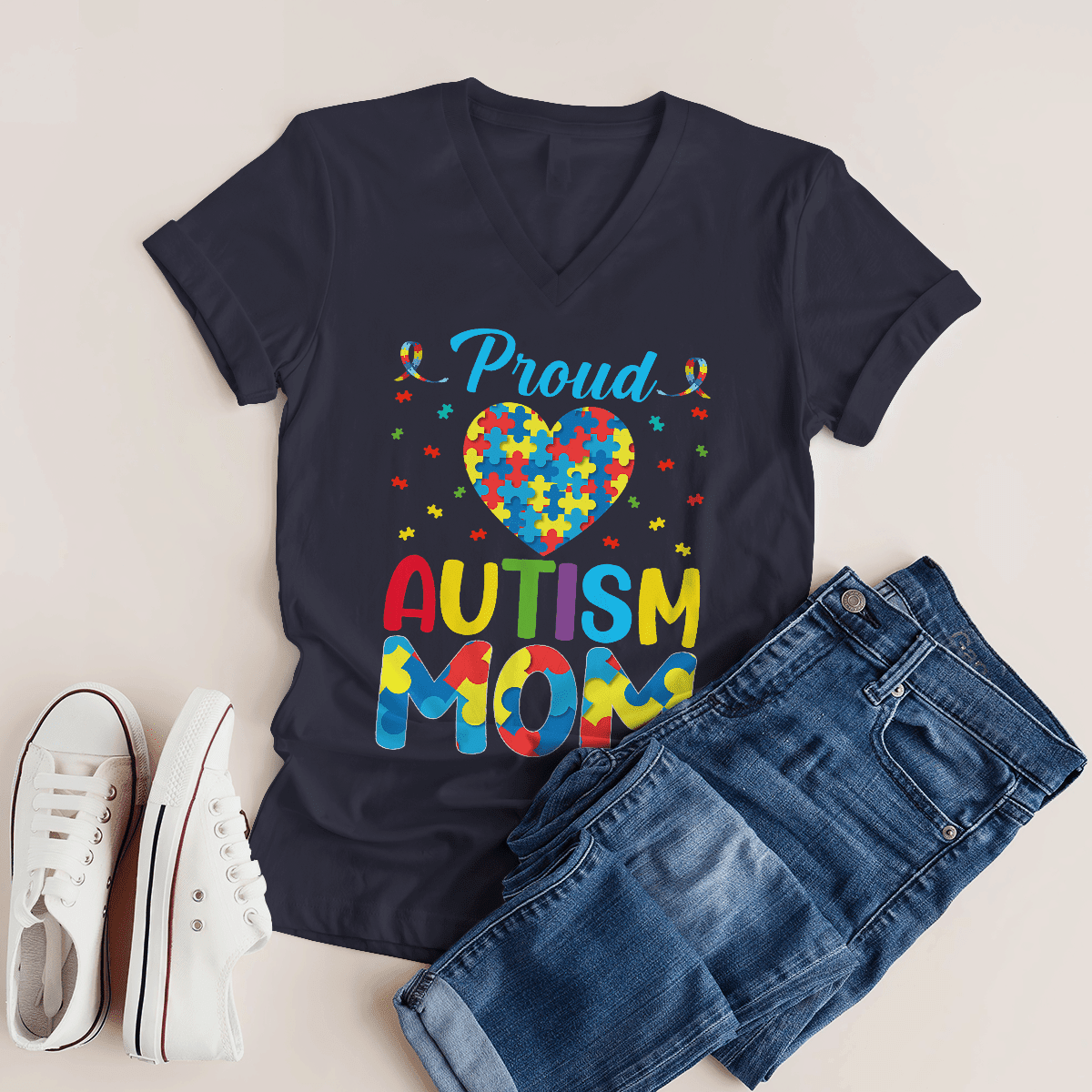 Proud Autism Mom The Autism T-Shirt, Gift for People with Depression,