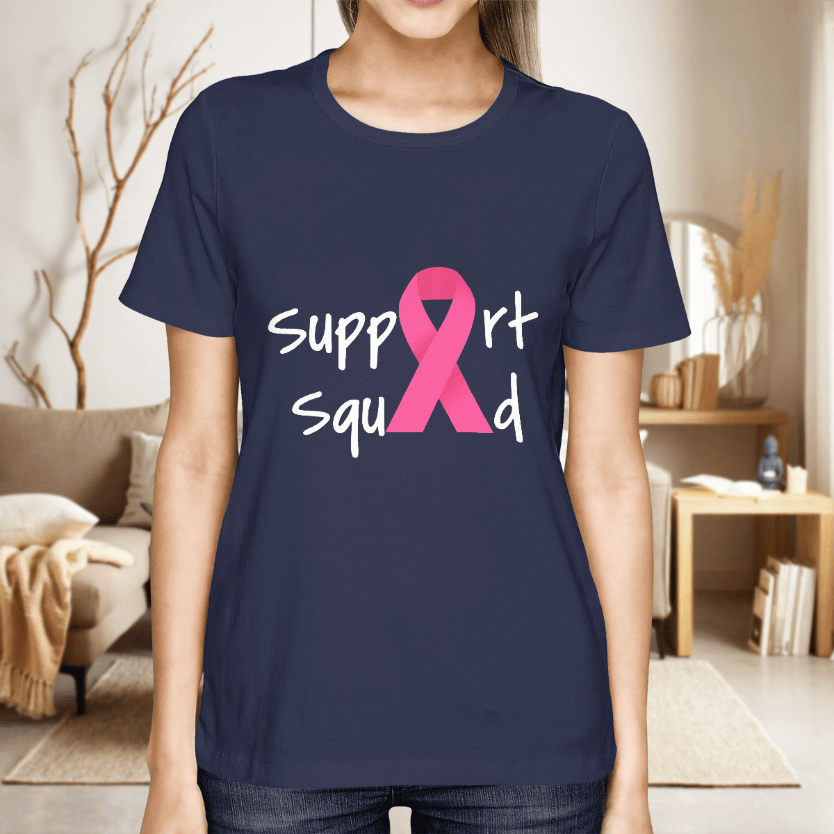 Breast Cancer Support Squad 2318 For Cancer Warriorr,Breast Cancer Support Shirt, Breast Cancer Awareness Gift