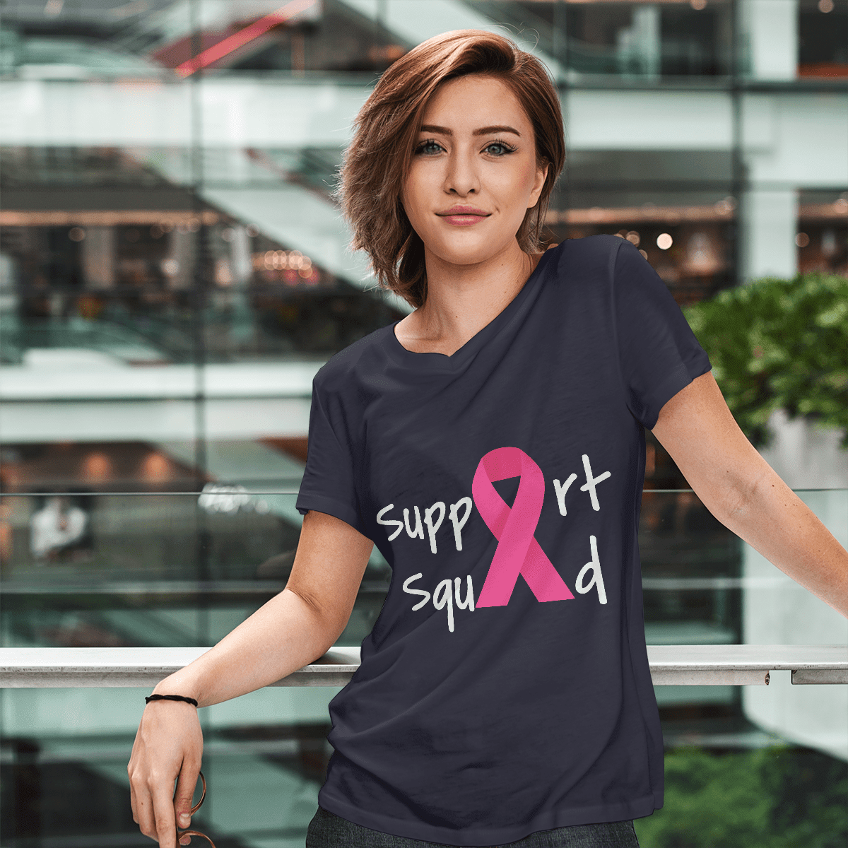 Breast Cancer Support Squad 2318 For Cancer Warriorr,Breast Cancer Support Shirt, Breast Cancer Awareness Gift