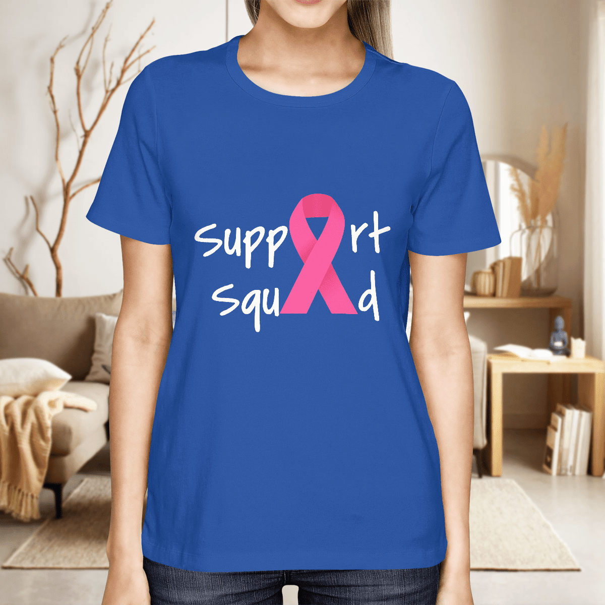 Breast Cancer Support Squad 2318 For Cancer Warriorr,Breast Cancer Support Shirt, Breast Cancer Awareness Gift