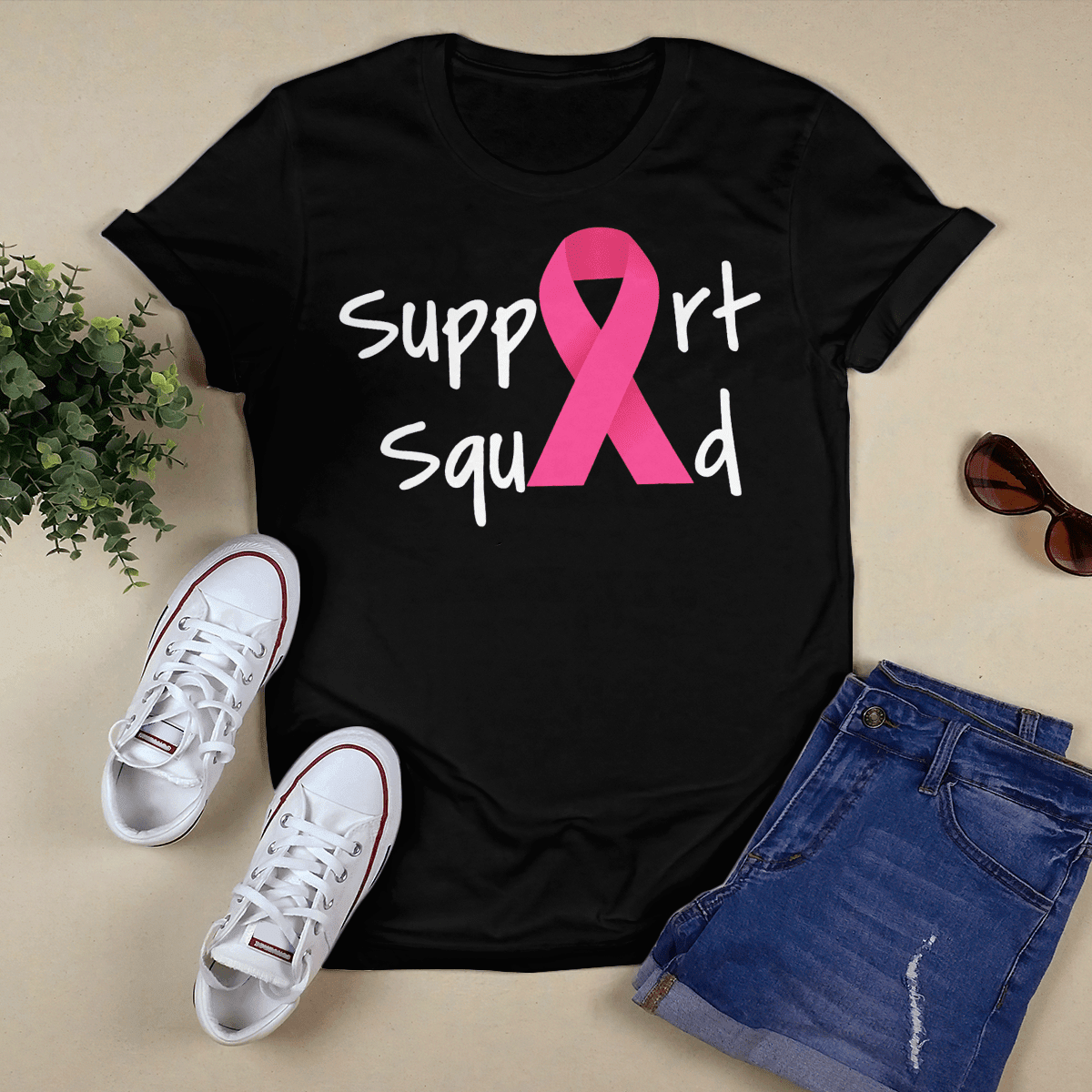 Breast Cancer Support Squad 2318 For Cancer Warriorr,Breast Cancer Support Shirt, Breast Cancer Awareness Gift