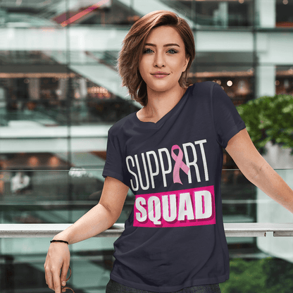 Breast Cancer Support Squad 2318 For Cancer Warriorr,Breast Cancer Support Shirt, Breast Cancer Awareness Gift