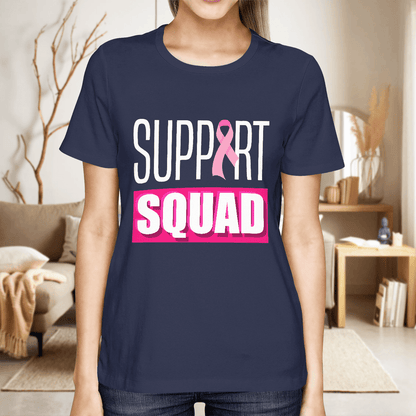 Breast Cancer Support Squad 2318 For Cancer Warriorr,Breast Cancer Support Shirt, Breast Cancer Awareness Gift